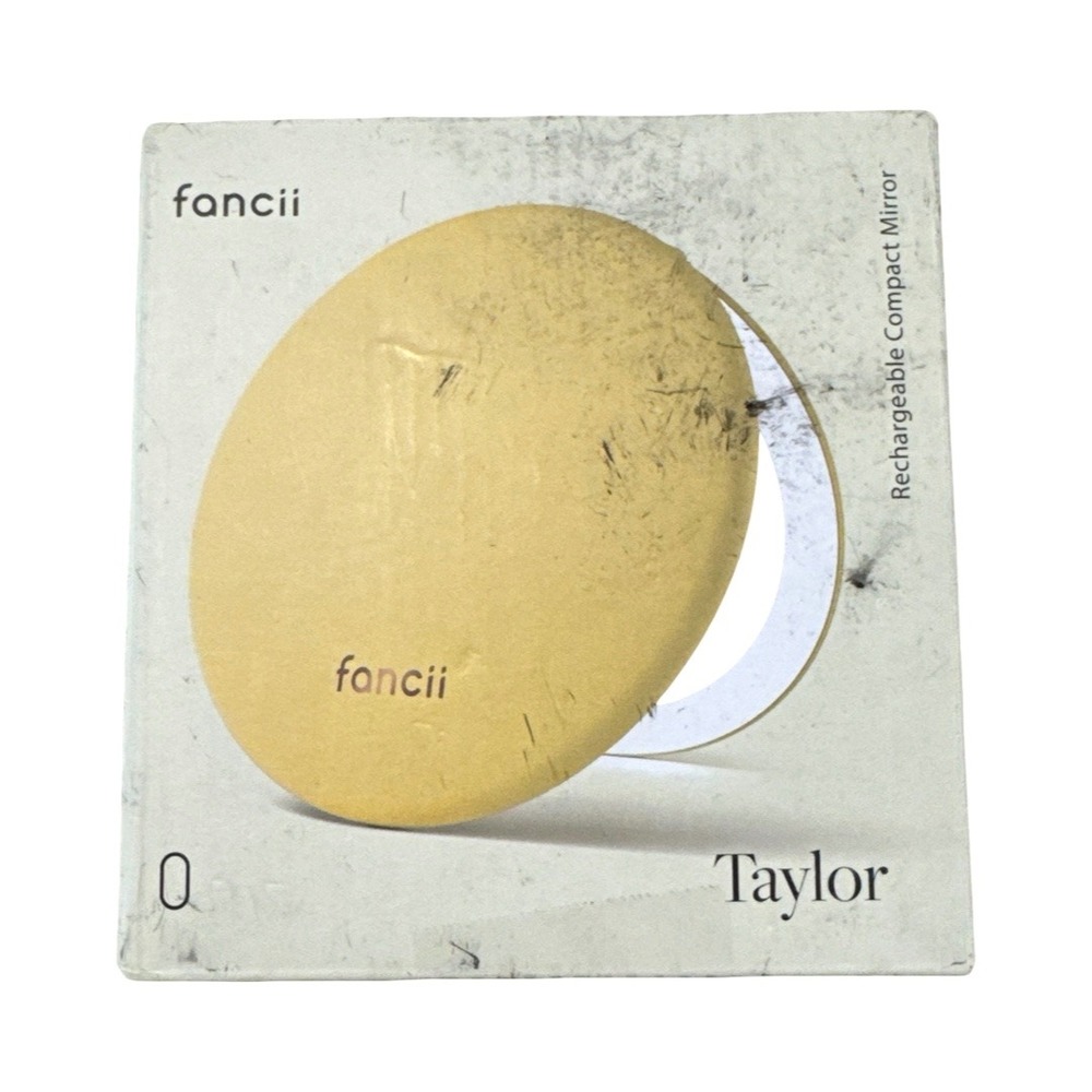 New Fancii Taylor 5" Rechargeable LED Light Compact Mirror Marigold